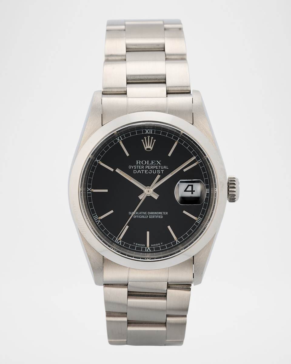 Rolex Stainless Steel Datejust 36mm Vintage 1995 Watch